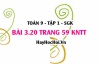 Bài 3.20 Toán 9 tập 1 SGK Kết nối tri thức